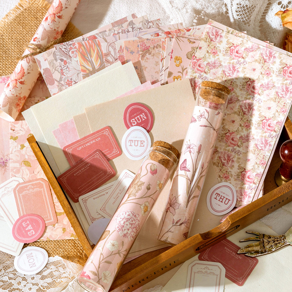 

Mr.Paper 6 Styles Plant Vintage Paper Handbook DIY Material Multifunctional Background Paper Room