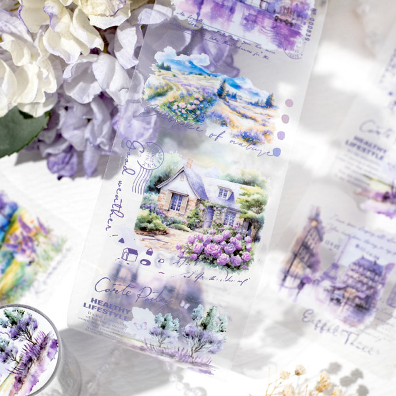 

2Style 2Rolls/bag Four Times Light Series PET Die-cut Tape Creative Handbook DIY Scrapbook