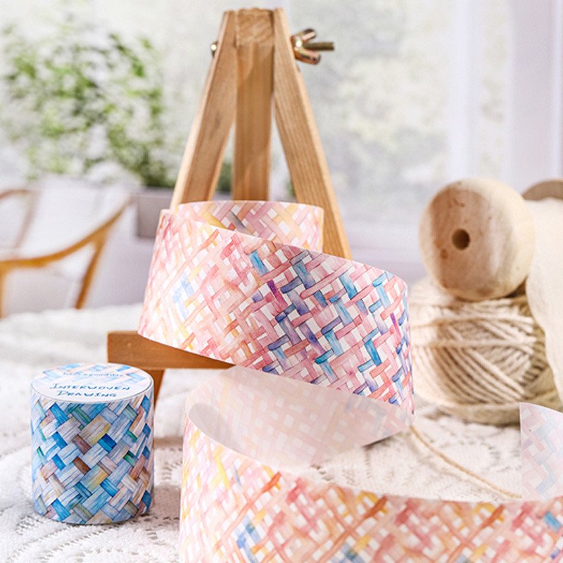 

3rolls/bag Interweave Painting Series Weaving Theme PET Waterproof Masking Tape DIY