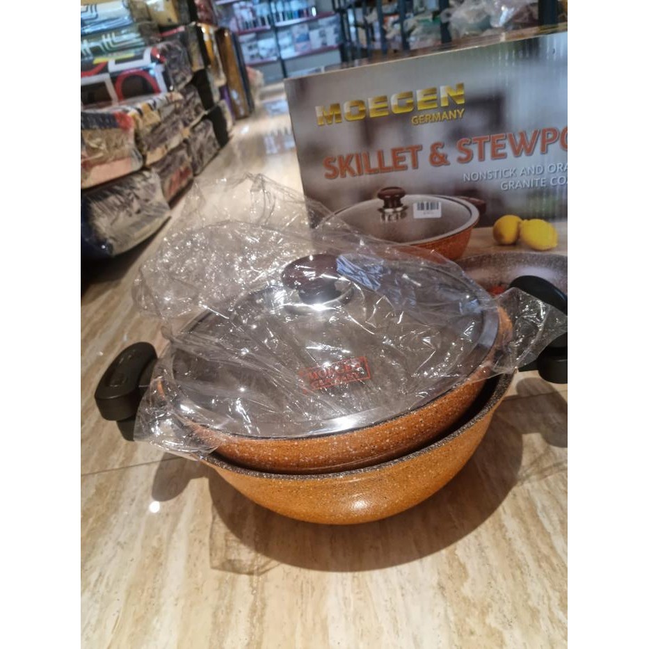 Gercep Panci Wajan Moegen Germany Skillet & Stewpot / Moegen Granite Termurah