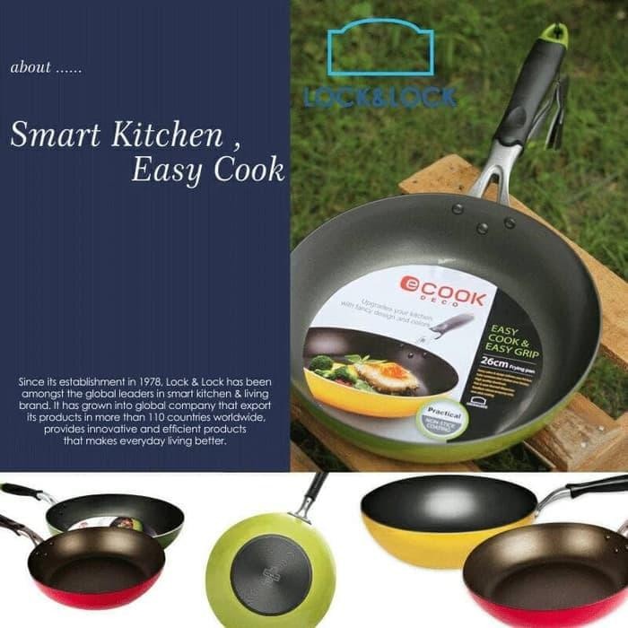 Termurah Lock N Lock Teflon Wajan E-Cook Eco Deco Frypan 30Cm Termurah