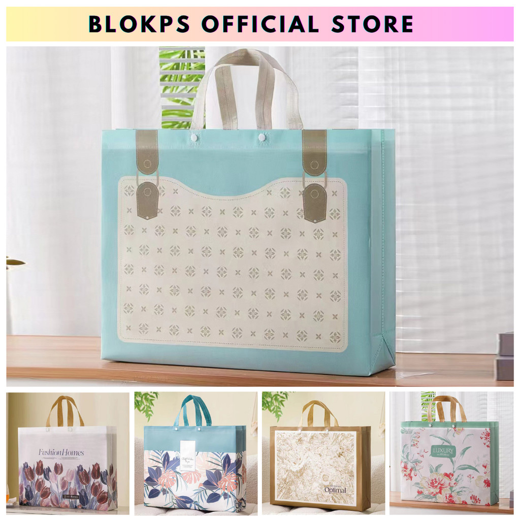 

BLOKPS - Tas Belanja - Tas Spunbond Kancing - Spunbond Motif Premium Kantong Jumbo - Tas Kancing - Tas Belanja Besar - Tas Jinjing - Tas Souvenir - Tas Jinjing Wanita - Tas Kado - Kantong Belanja - Souvenir - Kantong - Shopping bag - Spoundbond -Tote Bag