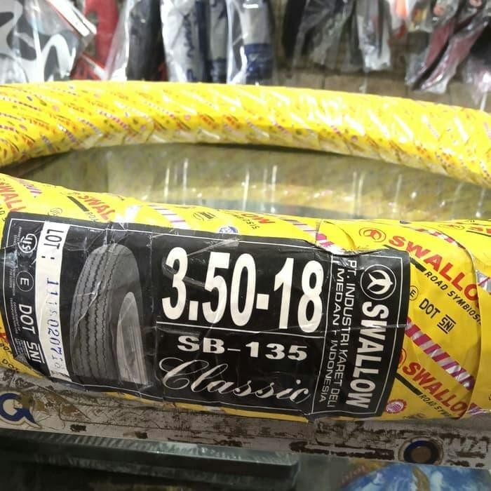 PAKETAN BAN LUAR SWALLOW SB-135 CLASSIC UKURAN 450 DAN 350 RING 18