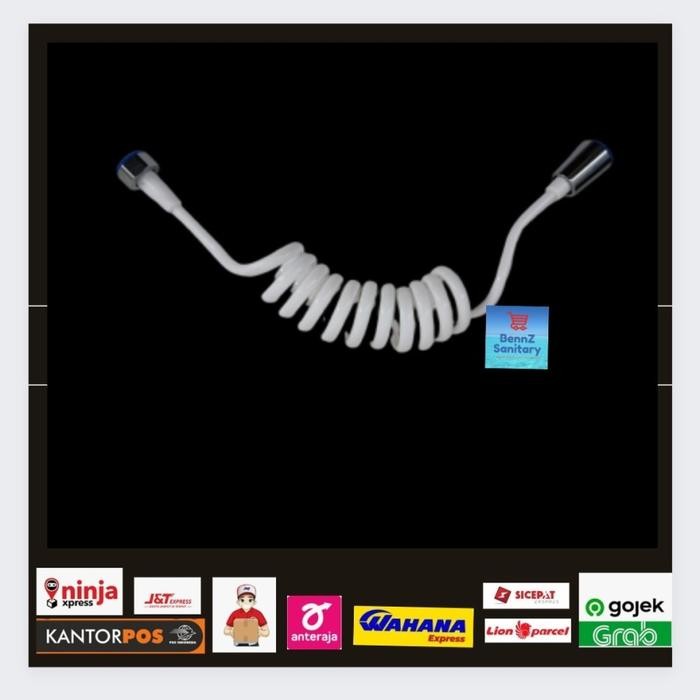 Terbaru - Selang Shower Spiral 150Cm/Selang Toilet Shower/Selang Kloset Duduk