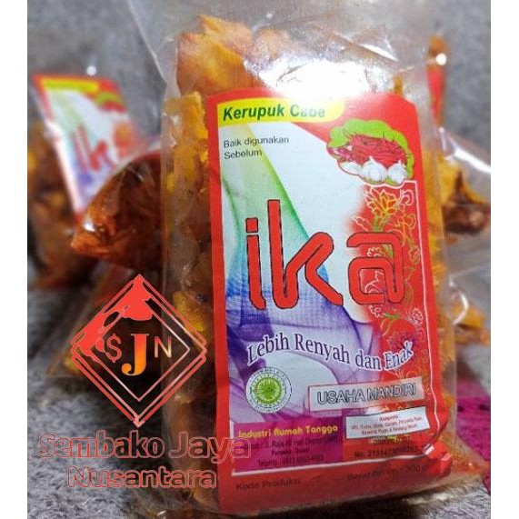 

4ZMI Kerupuk Cabe Ika Dumai (Keripik Pedas Dumai) / Keripik Cabe Khas Dumai