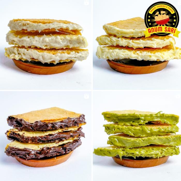 

4ZMI Kue Crepes Semprong Leker Susu Lembang (Isi 12 Pcs) - Anum Sari