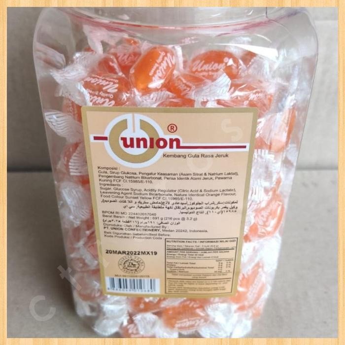 

4ZMI Union Permen Rasa Jeruk Toples