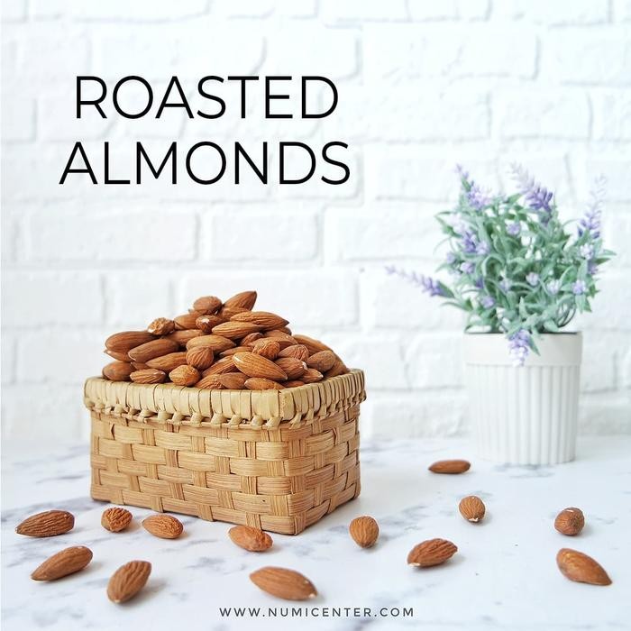 

4ZMI 1Kg Oven Roasted Almonds Natural Kacang Almond Panggang