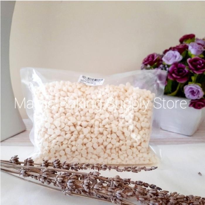 

4ZMI Tulip White Chocolate Choco Chip Coklat Putih Enak Wangi Repacked 500