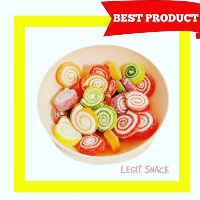 

ND2L Jelly Roll Buah / Permen Jeli Rol Lingkaran / Fruit Candy Circle 250Gr