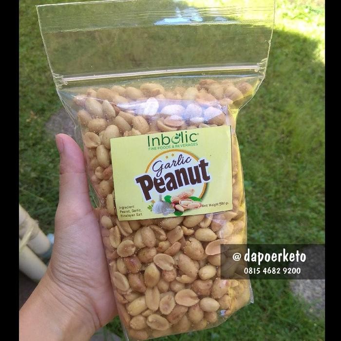 

4ZMI Garlic Peanut Keto Kacang Bawang Low Carb Ketofriendly 500 Gram