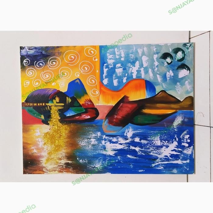 Lukisan Abstrak Ukuran Besar