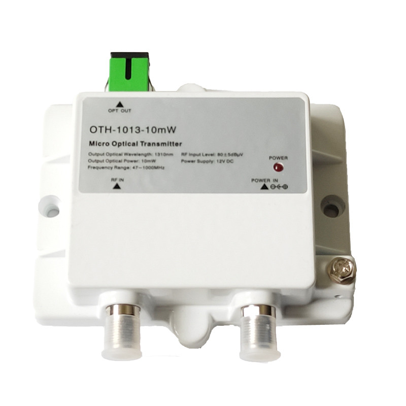 Micro Optical Transmitter 1013 1015nm 10mw FTTH 12V CATV Mini Transceiver 47-1000MHZ 1310nm/1550nm W