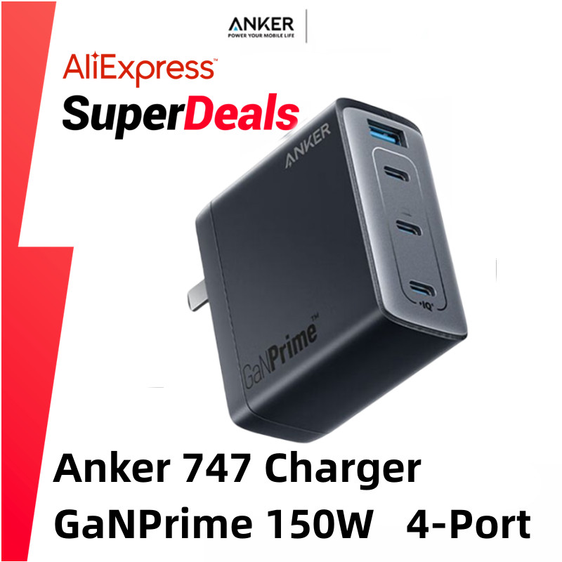 Anker USB C Charger  Anker 747 Charger GaNPrime 150W  PPS 4-Port Fast