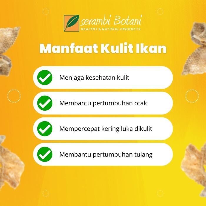 

IOI2 Snack Cemilan Anak Fish Skin Kulit Ikan Patin Salted Egg Telur Asin/Original/Pedas