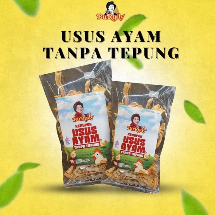 

IOI2 Produk Baru Bu Rudy Kerupuk Usus Ayam Tanpa Tepung 100Gr
