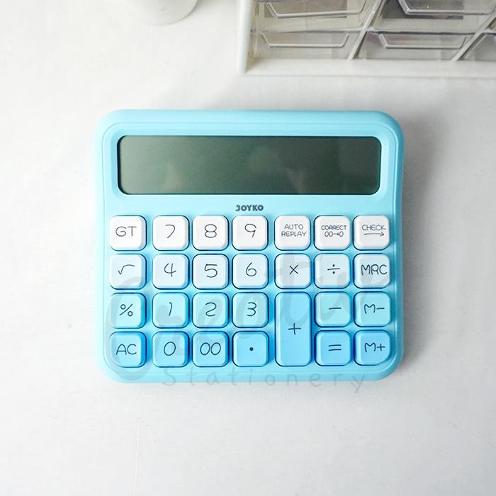 

JOYKO KALKULATOR CALCULATOR AESTHETIC 12 DIGIT CC 63DCO WARNA CHECK & CORRECT