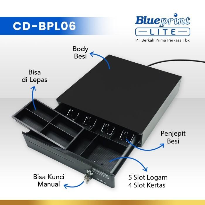 

CASH DRAWER / LACI KASIR / LACI UANG BLUEPRINT CD-BPL06 33 X 36,5 X 9.5 CM