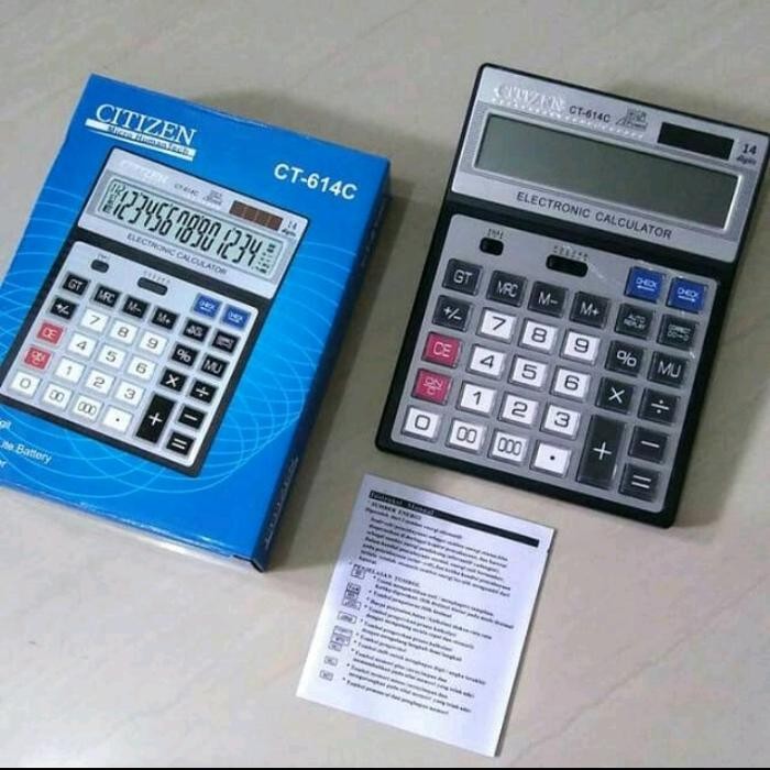 

KALKULATOR CITIZEN CT- 614C / KALKULATOR CITIZEN CT-614-C TOMBOL BES
