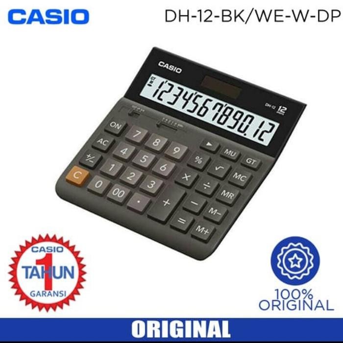 

CALCULATOR KALKULATOR CASIO DH-12-BK ORIGINAL