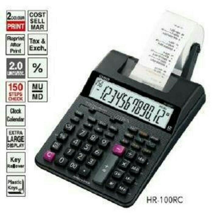 

KALKULATOR CALCULATOR CASIO HR-100RC HR100RC PRINTING PRINT STRUK ORI