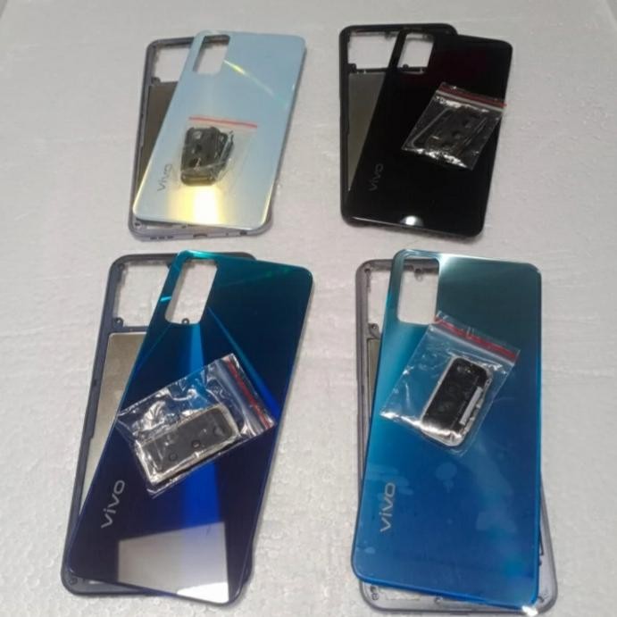 Casing Kesing Fullset Vivo Y20 Y20S Y20I Y12S Bazel + Backdoor Ori