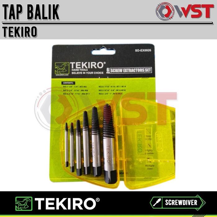 Tekiro Tap Balik Set 6 pcs