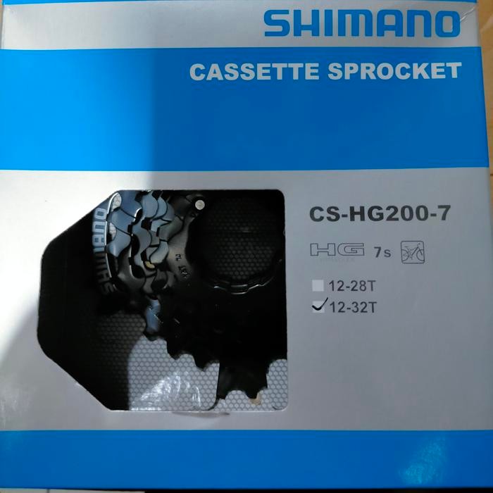 Sprocket Hg 200 Shimano 12-32T 7speed,sproket untuk sepeda 7 speed merk shimano .
