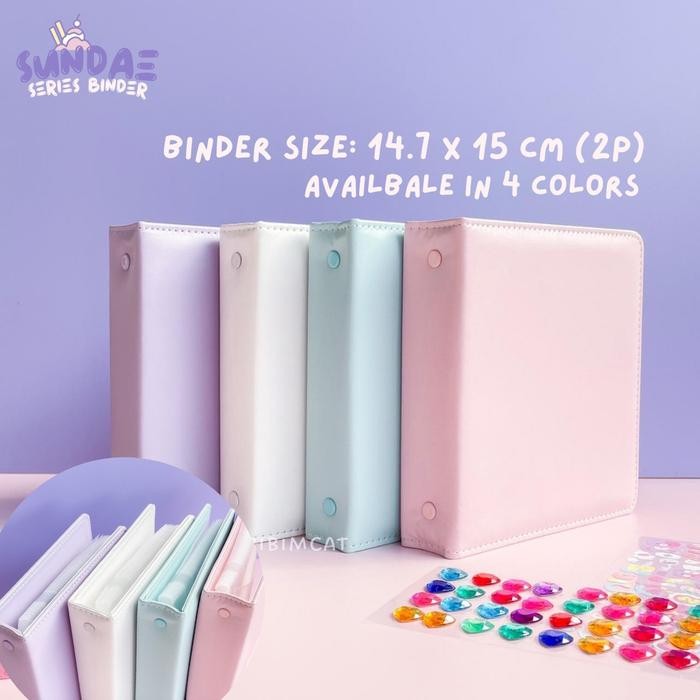 

Sundae - Binder Photocard 2P Leather Case / Binder Album Pc Pastel