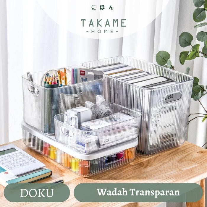 

Takame Doku Kotak Penyimpanan Peralatan Acrylic Organizer Perapih Mainan Anak Serbaguna Organizer