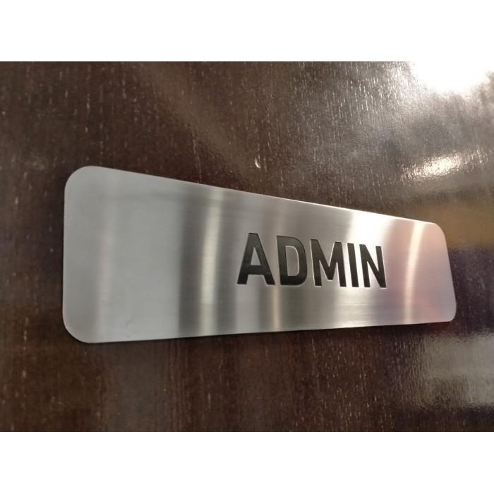 

Door Sign Stainless Hairline 1Mm Uk. 8Cm X 30Cm