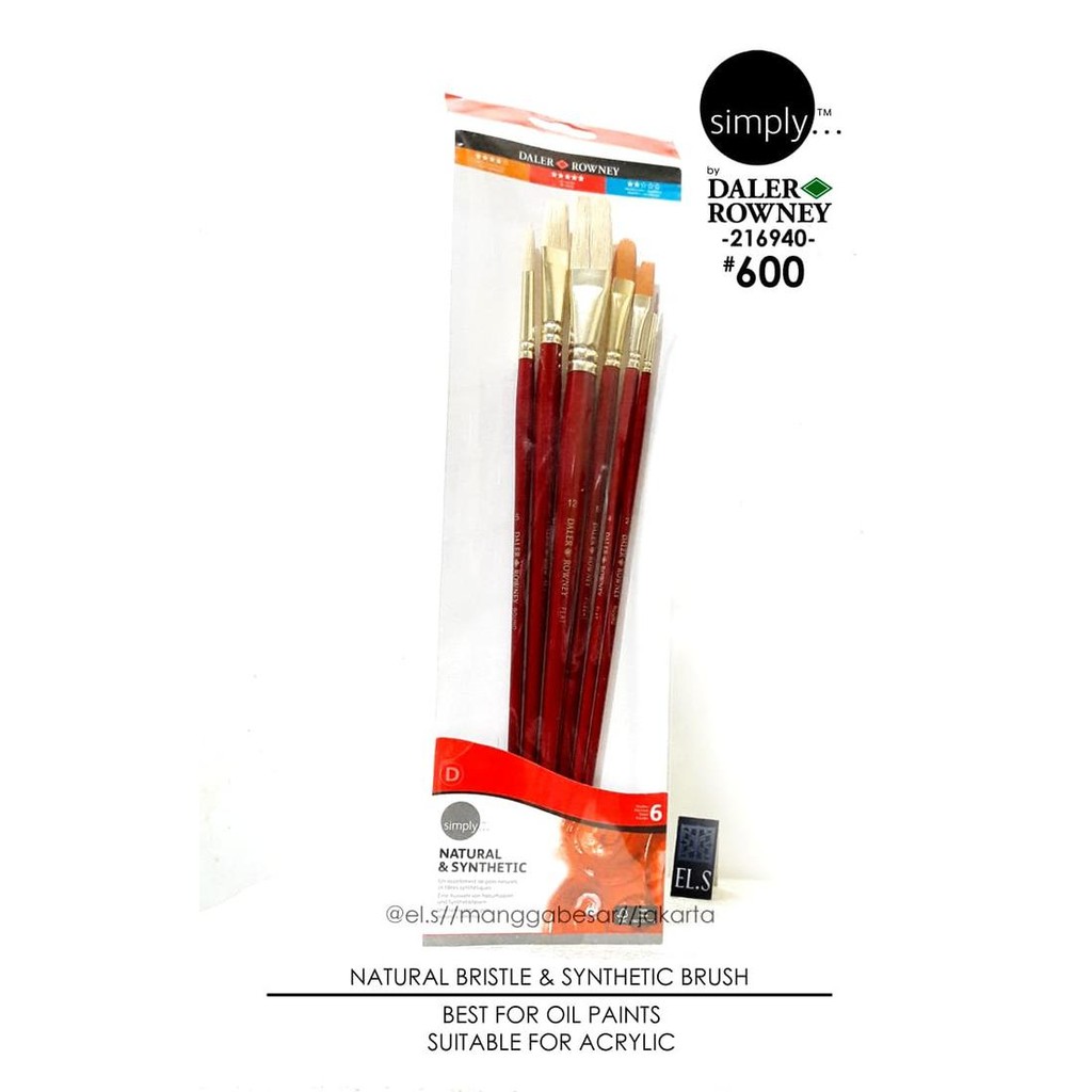 

Daler Rowney Simply Brush Set 600 Mix