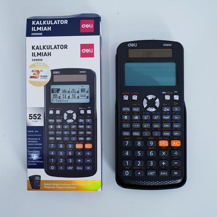 

Deli Scientific Calculator / Kalkulator Ilmiah Deli Matematika Ujian Hitung Cd991Id