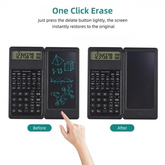 

S19 Scientific Calculator Drawing Pad With Pen - Kalkulator Pad