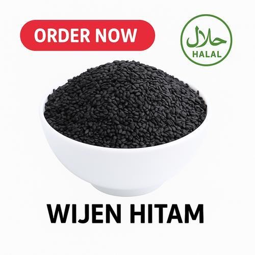 

3YC3 Biji Wijen Hitam Mentah / Raw Black Sesame - 1 Kg