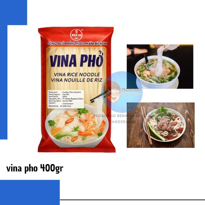 

H48Y Vina Pho Rice Noodle Vietnam / Kwetiaw Mie Beras 400Gr
