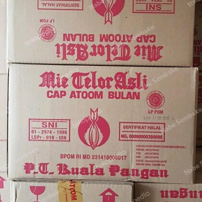 

H48Y Mie Telor Cap Atoom Bulan Per Dus