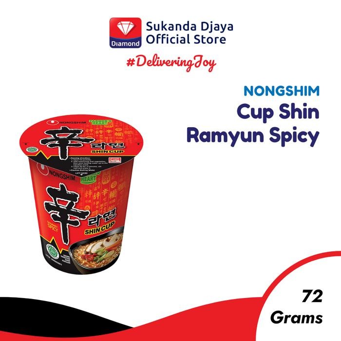 

H48Y Nongshim Mie Instan Cup Shin Ramyun Spicy 72 Gr