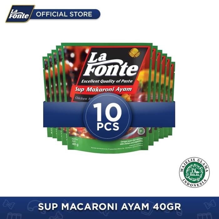 

H48Y La Fonte - Promo Sup Macaroni Ayam 40Gr 10 Pcs