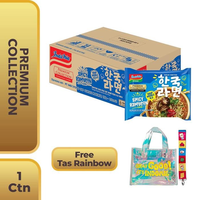 

H48Y 1 Dus Isi 20 Pcs - Indomie Korean Spicy Ramyeon + Free Rainbow Bag