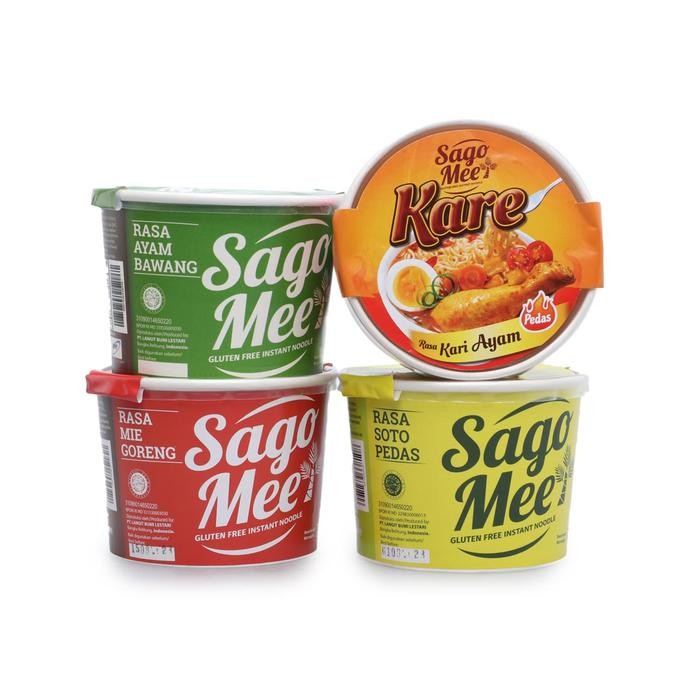 

H48Y Sago Mee Paket 4 Cup Mie Instan Sagomee Gluten Free Enak Sehat (Ab Ka Mg Sp)
