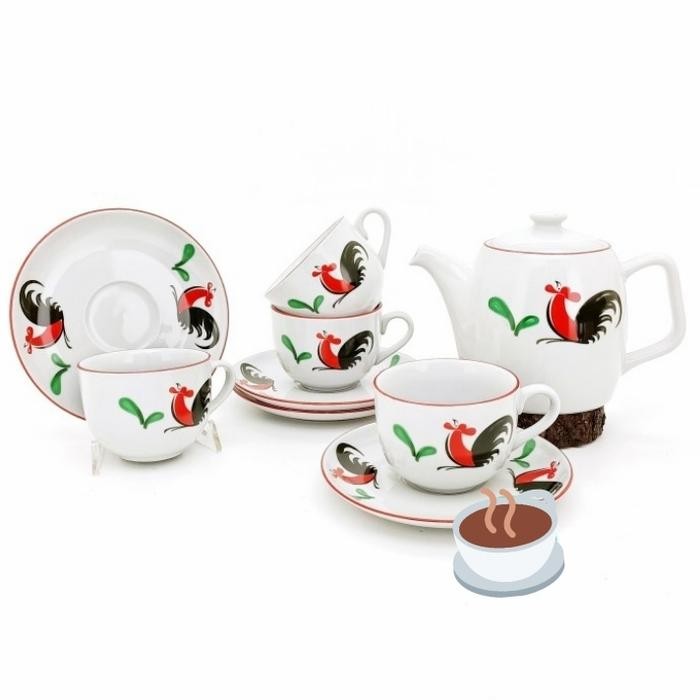 Teko set ayam/ teko set keramik bagus