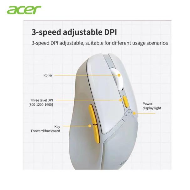 Sale Wireless Silent Mouse Rechargeable Acer M159-Bj Original