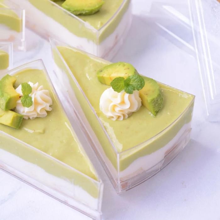 Happycall - Gelas Puding Dan Cake Isi 10 Pcs - Ch 48 / Cup Puding Segitiga /Mika