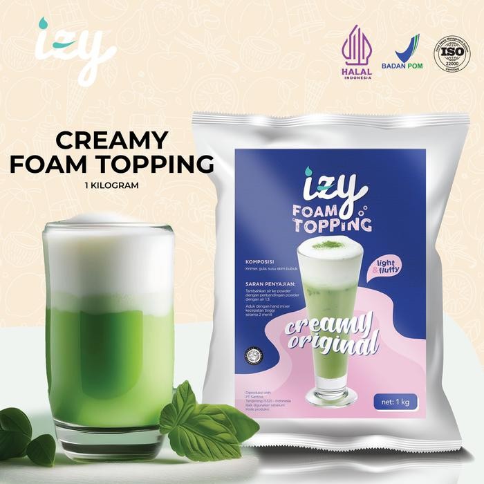 

Izy Premix Powder Original Foam - Bubuk Premix Topping Minuman 1 Kg