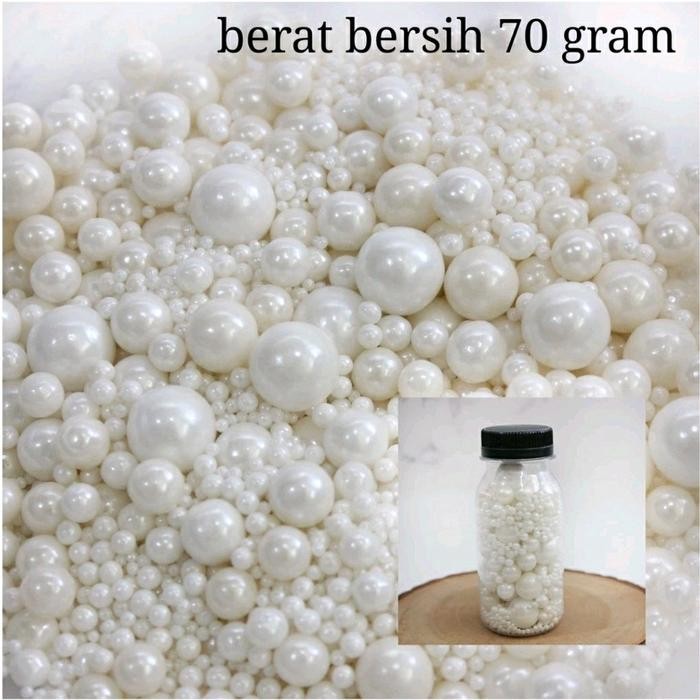 

Sugar sprinkle hiasan kue nett 70 gram pearl white mix Baking Food