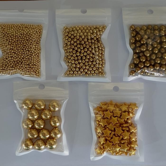 

sprinkle gold 2/4/6/14 mm bintang star topping kue cake hiasan cake