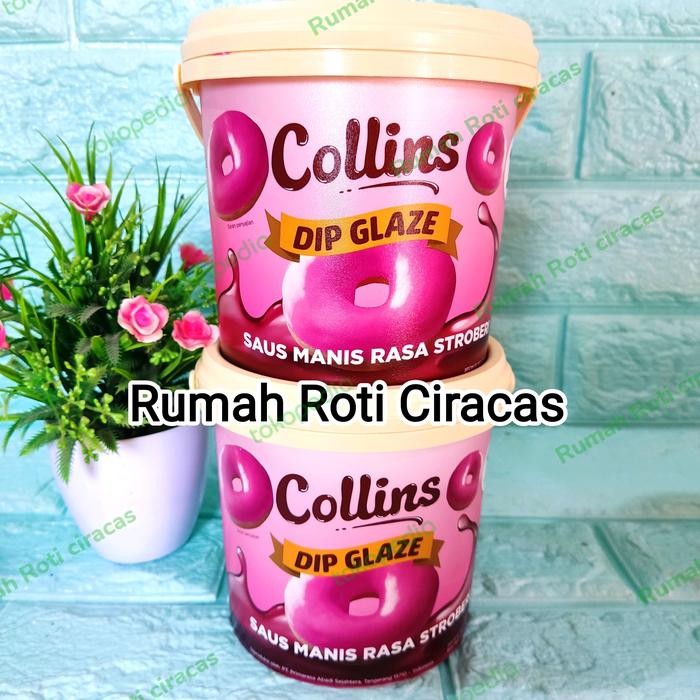 

COLLINS DIP GLAZE STRAWBERRY PASTA 1KG TOPPING CELUPAN DONAT STROBERI