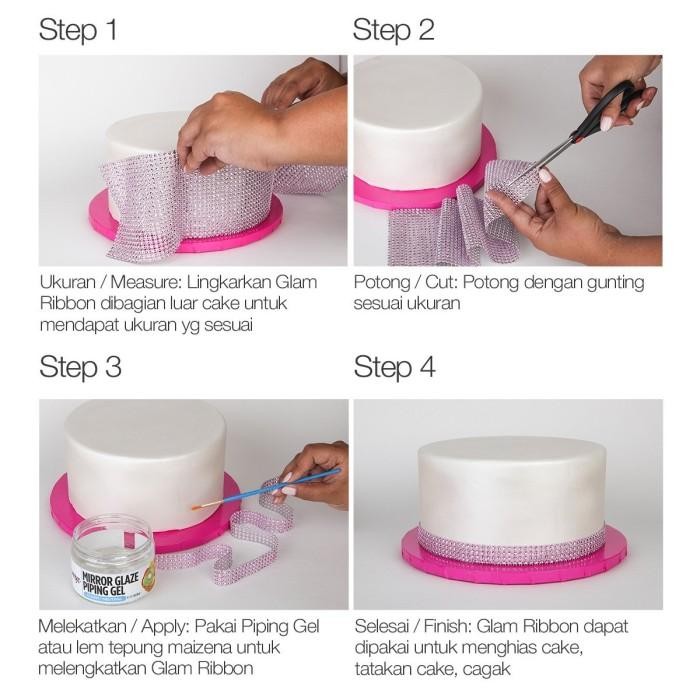 

Glam Ribbon Regal Purple Non Edible