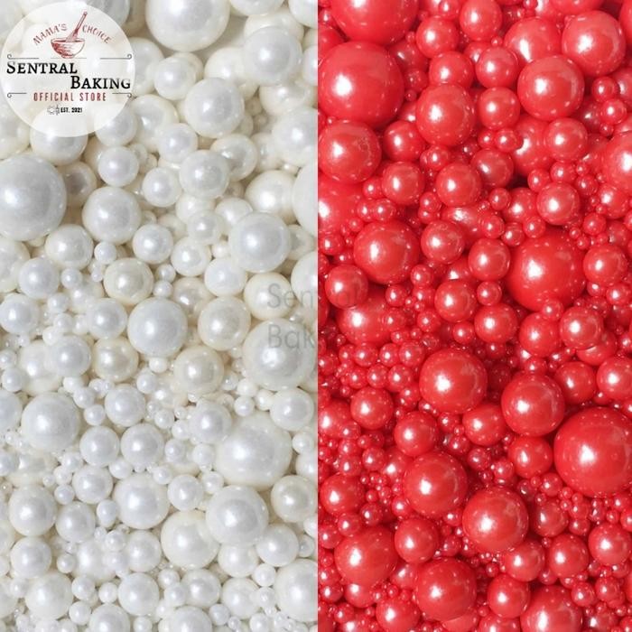 

Sprinkle Kue Mutiara Hati Merah Putih 2/ Springkel Springkle Valentine